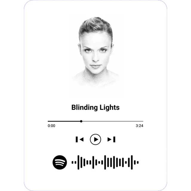 Spotify LED lamp example